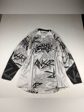 Answer Racing ANSR SYNCHRON Men’s Sz XL Motocross Racing L/S Jersey Shirt Black